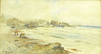 Thomas Swift Hutton (British 1860-1935): Collecting Bait on the Beach at St Monan's
