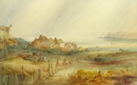 Frederick William Booty (British 1840-1924): Runswick Bay, watercolour signed and dated 1905,