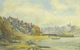 Arthur Reginald Smith (British 1872-1934): Tate Hill Sands Whitby, watercolour signed 19cm x 30.