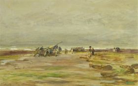 Robert Jobling (Staithes Group 1841-1923): Launching the Cobles,