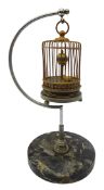 Small singing bird automaton clock,