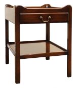 George lll style mahogany two-tier lamp table by G T Rackstraw,