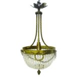 Neo-Classical design gilt metal chandelier,