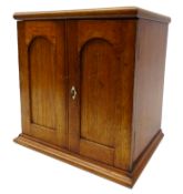Victorian mahogany collectors cabinet,