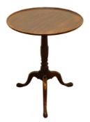 George lll mahogany tripod table,