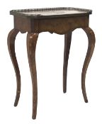 Early 19th century French kingwood and yew side table,