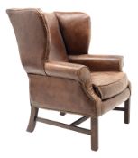 George lll style wing back chair,