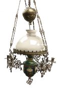 Dutch rise and fall brass ceiling light,
