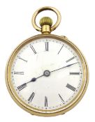 Continental gold ladies fob pocket watch, stamped 18K Condition Report Approx 36.