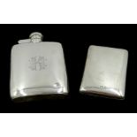 Silver hip flask William Neale & Son Ltd Birmingham 1919 4.