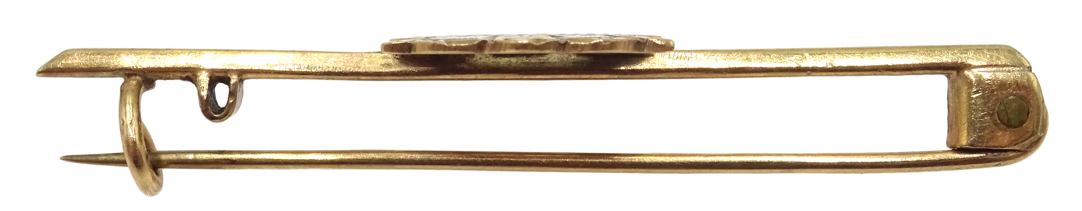 Merchant Navy gold bar brooch stamped 9ct Condition Report 3gm<a href='//www. - Image 2 of 2