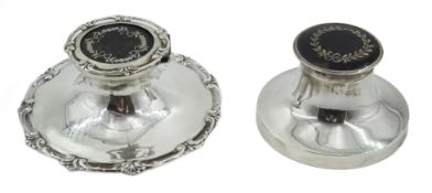 Silver and tortoiseshell inkstand by Corke & Apthorp London 1919 8.
