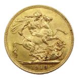 1913 gold full sovereign Condition Report <a href='//www.davidduggleby.