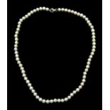 Cultred pearl necklace on silver clasp stamped 925 Condition Report <a