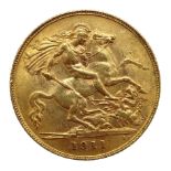1911 gold half sovereign Condition Report <a href='//www.davidduggleby.