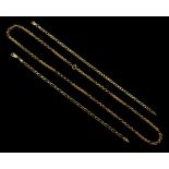 9ct gold fancy rope twist necklace stamped 375 and two bracelets stamped 9ct 9.