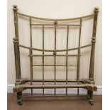 Victorian brass single bedstead, W94cm, H115cm Condition Report <a href='//www.