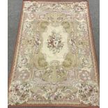 Aubusson style floral and scroll pattern rug 180cm x 270cm Condition Report <a