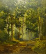Lewis Creighton (British 1918-1996): Woodland Path,