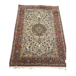 Persian style red ground rug,