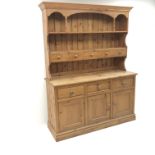 Solid pine farmhouse dresser,