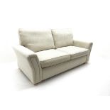 Alstons Venice three seat sofa, upholstered in natural chenille fabric,