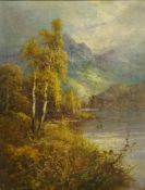 Frank Hider (British 1861-1933): 'Autumn in the Highlands', oil on canvas signed,