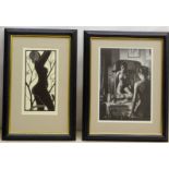 After Eric Gill 'Eve' monochrome lithograph published erotic print society no 169/2500 25cm x 13cm