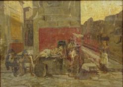 L Alsarez (Spanish 19th/20th century): Street scene,