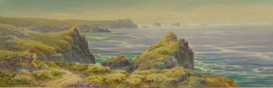 C M Hart (Early 20th century): Cornish Coast,