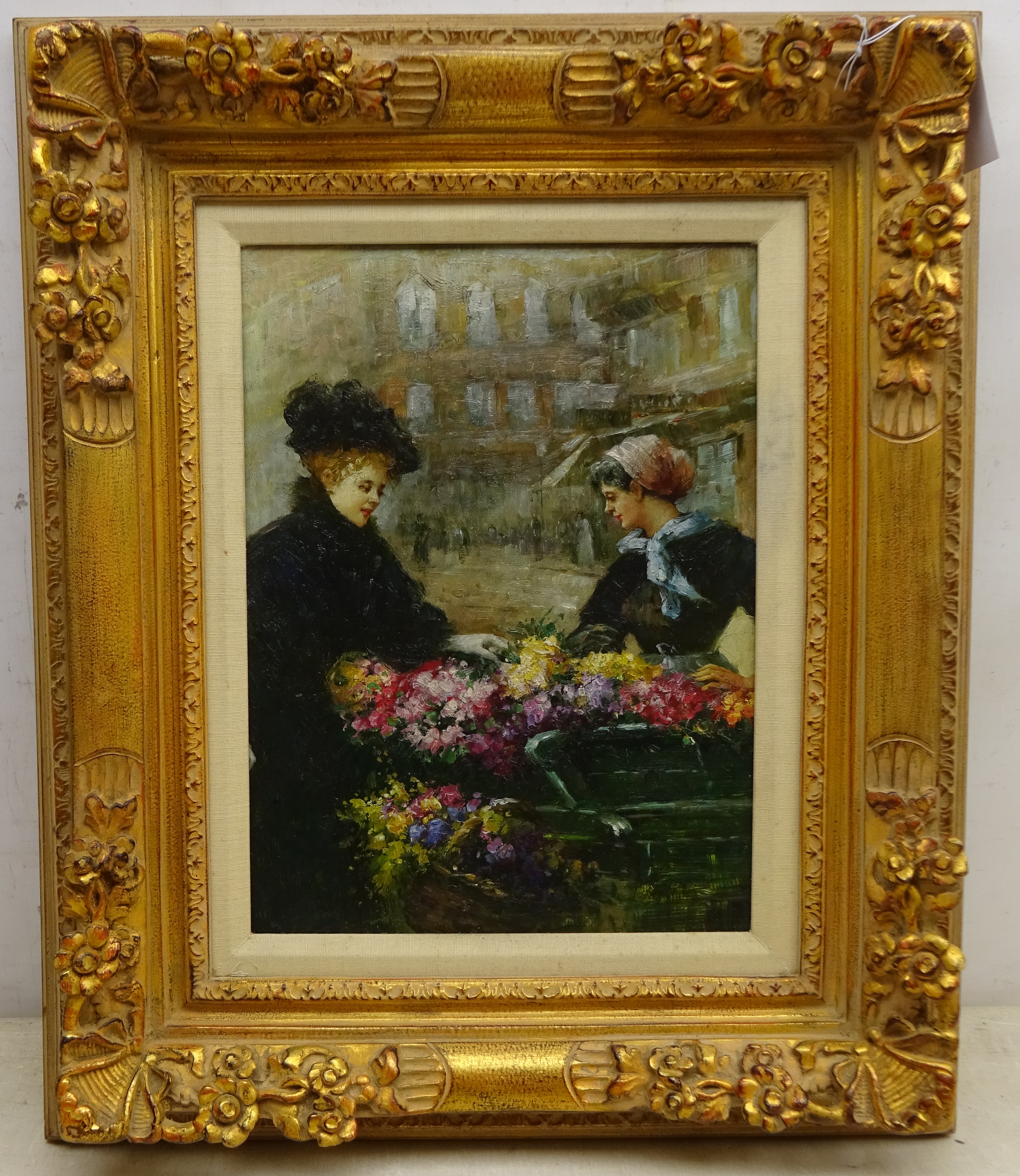 French School (20th century): The Flower Seller, - Image 2 of 2
