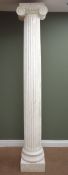 Composite Ionic style column, on square base,