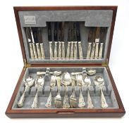 Canteen of Kings pattern silver-plated cutlery,