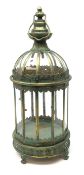 Dome top octagonal lantern with swing handle,