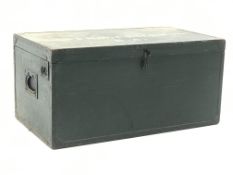 Military metal bound trunk belonging to Capt. H.W.