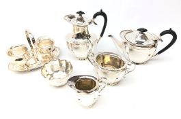 Roberts & Belk four piece silver-plated tea set,