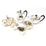Roberts & Belk four piece silver-plated tea set,