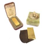 Dunhill 'Rollagas' lighter with case and instructions,