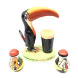 Carlton Ware Guinness Toucan lamp base,