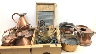 Large collection of metal wares and kitchenalia comprising Lawden & Poole,