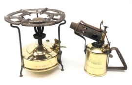Svea 5 brass stove 'The King of Stoves' and a Primus brass blow lamp (2) Condition Report