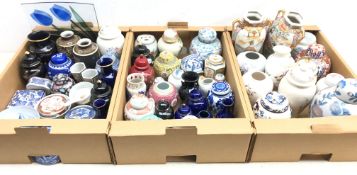 Large collection of Chinese ginger jars, oriental ceramics, Masons ginger jar,