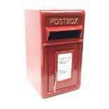 Modern painted cast iron wall mounted Postbox, H45cm, W24cm,