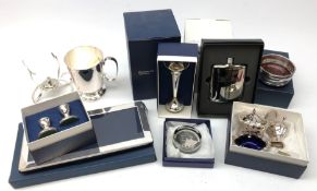 Ex-retail - Collection of silver & silver-plate by L R Watson: Golden Jubilee hallmarked silver
