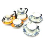 1930s Royal Doulton tea for two comprising teapot, milk jug, sugar bowl,