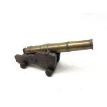 Brass model cannon,