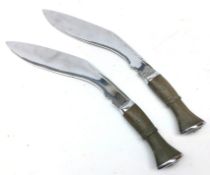 Pair of Kukri knives, 28.