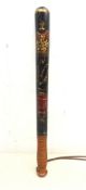 William 1V Police truncheon, polychrome painted with Royal Cypher and Constable,
