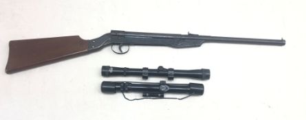 Original MOD 15 break barrel air rifle L83cm, a box of Lane's Cat Slugs pellets,