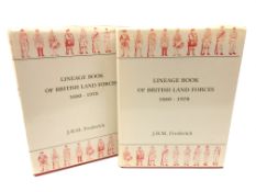 Lineage Book of British Land Forces 1660-1978 two vols,